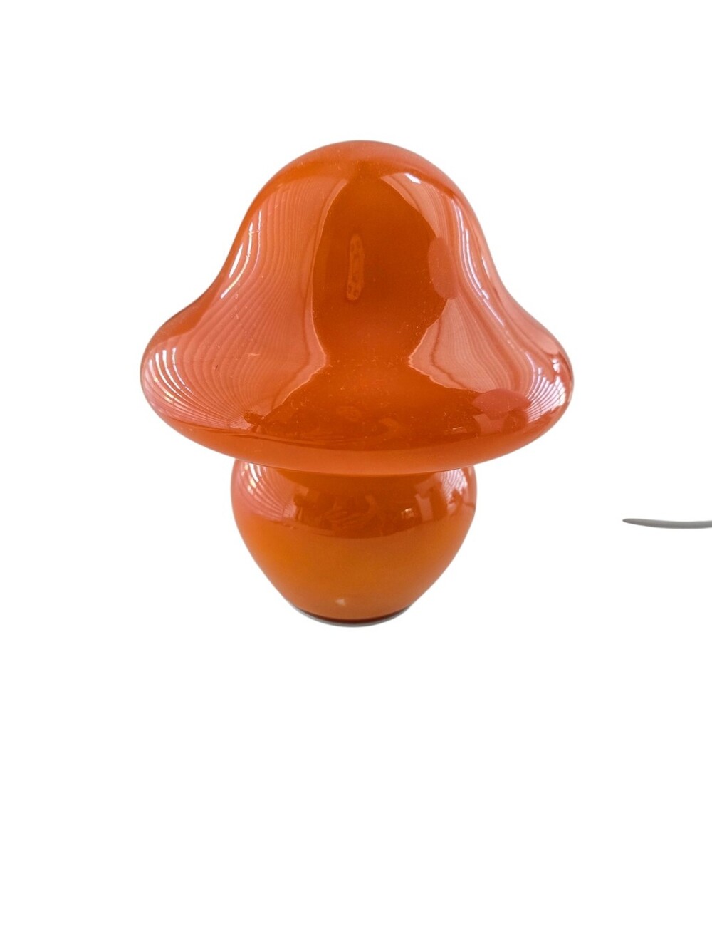 Orange Mushroom Lamp Retro Space Age Accent Light - Picture 6 of 9